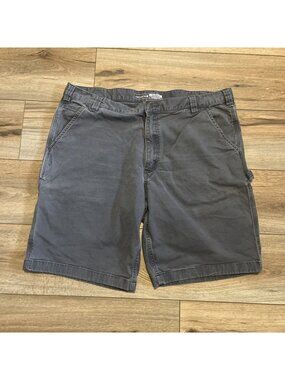 Men's Carhartt Rugged Flex Relaxed Fit Canvas Utility Work Shorts SZ 40x11 Gray